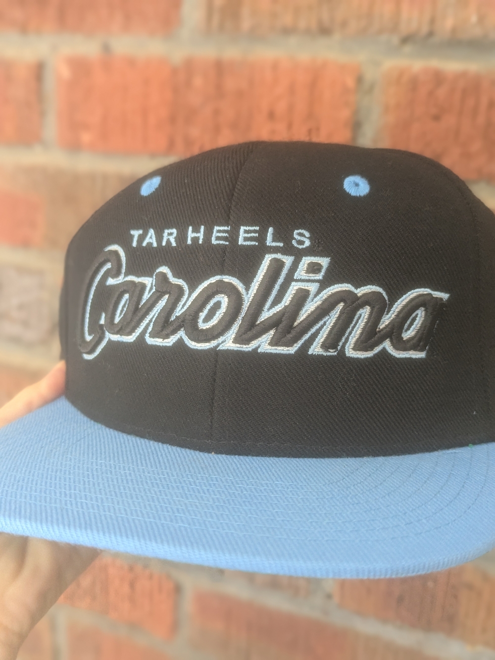 Zephyr Carolina Tar Heels Black and Light Blue Snapback Hat